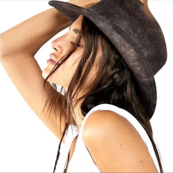 Free People X Mossant Trail Dusted Cowboy Rancher Hat - Picture 4 of 9